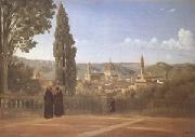 Jean Baptiste Camille  Corot Florence View from the Boboli Gardens (mk05) Spain oil painting reproduction